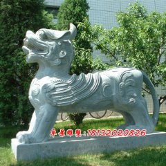 獨(dú)角獸石雕，神獸石雕