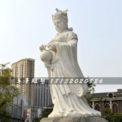 媽祖石雕，漢白玉神仙石雕