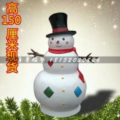 雪人雕塑，玻璃鋼卡通雕塑