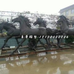 奔馬銅雕，公園動物銅雕