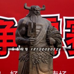 神農(nóng)銅雕，古代神話人物銅雕