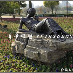 母與子銅雕，公園人物銅雕