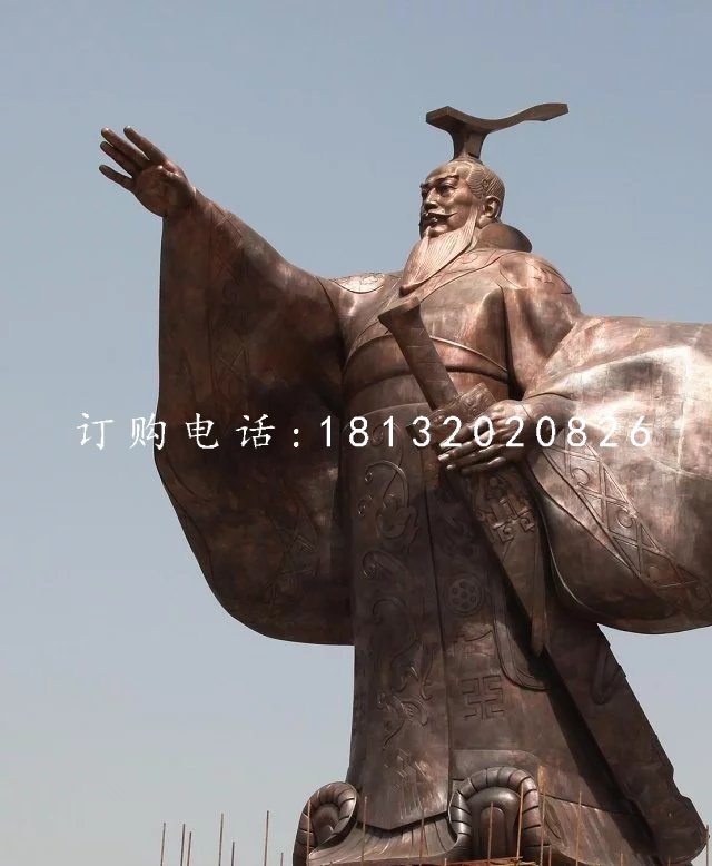 漢武帝銅雕古代人物雕塑 (4)