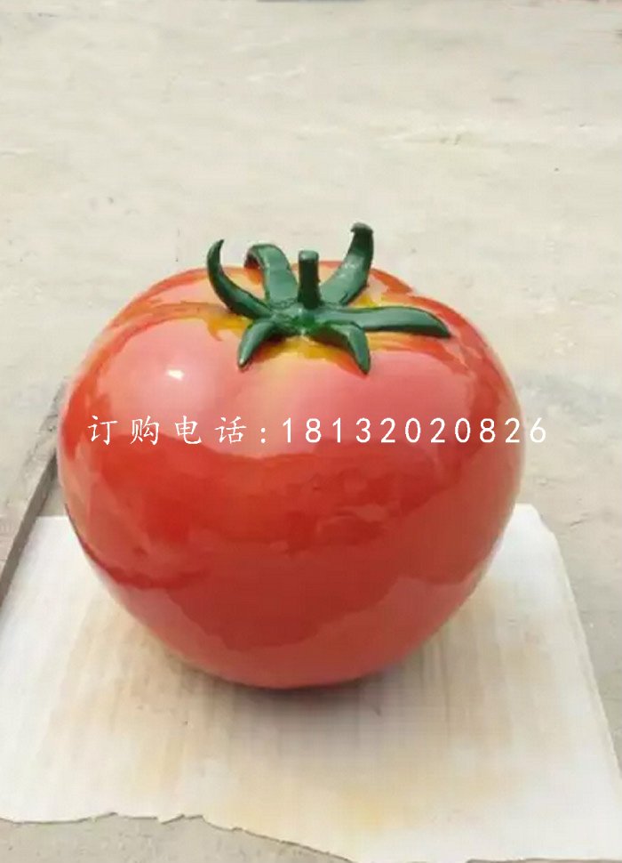 仿真西紅柿雕塑，玻璃鋼蔬菜