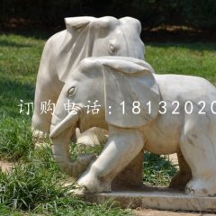 公園小象石雕，動物石雕