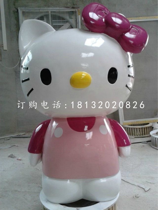 玻璃鋼hellokitty雕塑，卡通擺件 (2)