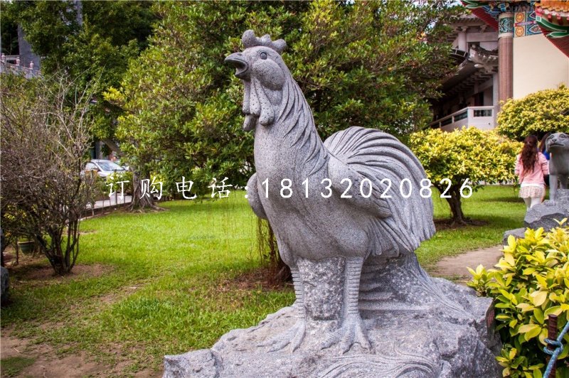 公園動(dòng)物石雕，十二生肖石雕 (3)