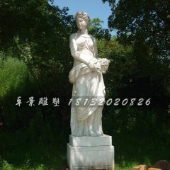 漢白玉美女雕塑，西方美女石雕