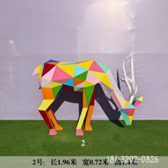 不銹鋼彩繪動物鹿